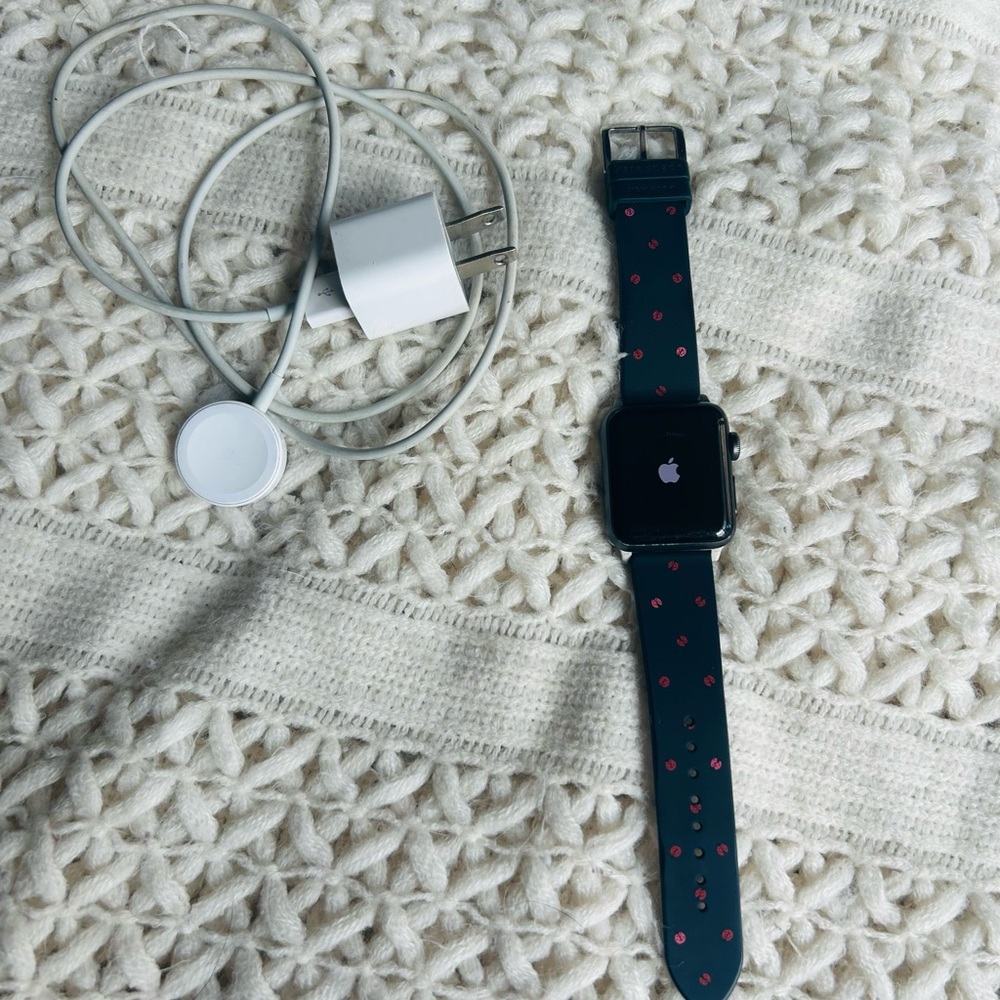 Apple Watch Series 3 with Original Charger and Kate Spade Band